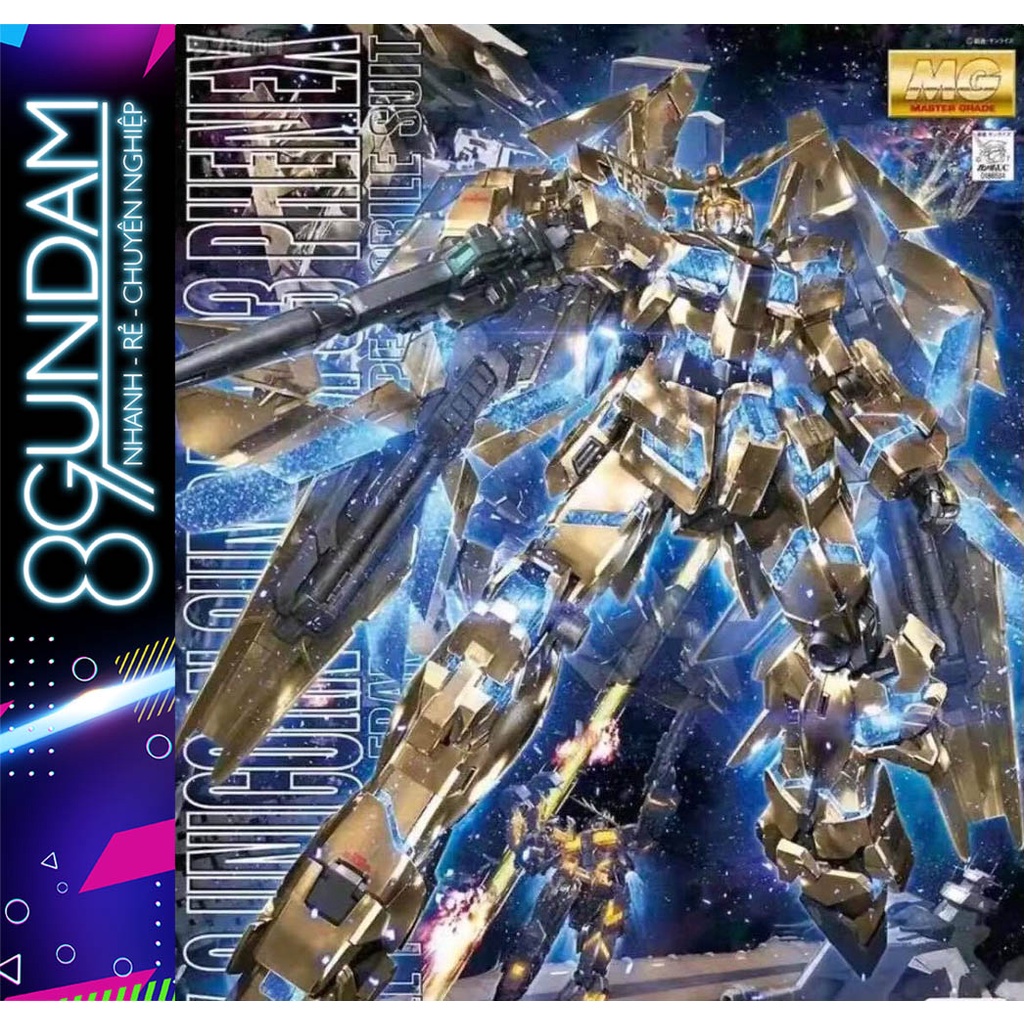 Mô Hình Lắp Ráp Gundam MG 6642 Unicorn 03 Phenex (Daban) (kèm sách và decal nước)