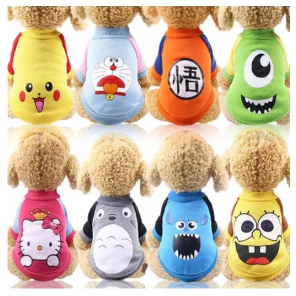 Áo nỉ chó mèo hình ngộ nghĩnh mùa đông - Quần áo cho chó poodle, con, lớn, mèo, thú cưng - Heavenpet