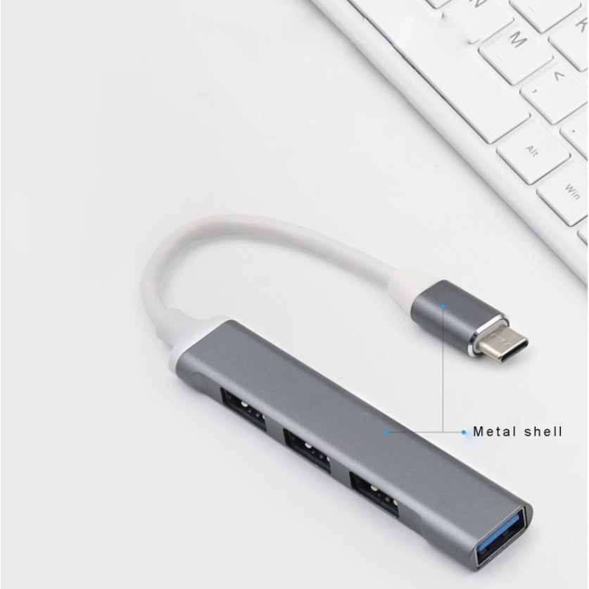 Bộ Hub chuyển USB Type C Sang 3 Cổng Usb 2.0 + Usb 3.0