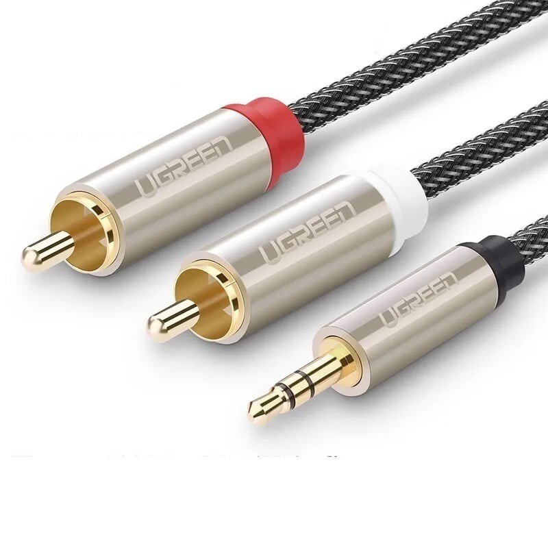 Cáp âm thanh 3.5mm sang 2 đầu bông sen RCA mạ vàng 20825 20823 20822 20820 AV135