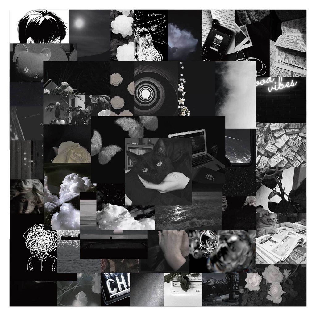 Miếng Dán Trang Trí Hình Phong Cảnh Hoa Cổ Điển