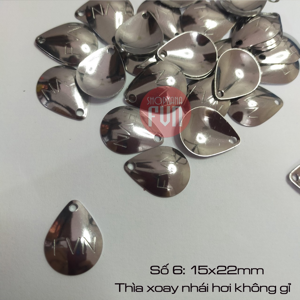 Thìa xoay chống gỉ, dùng cho mồi nhái hơi câu lure