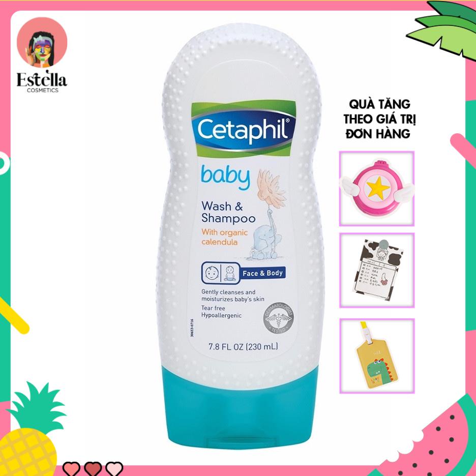 Sữa Tắm Gội Cho Bé Cetaphil Baby Gentle Wash &amp; Shampoo With Organic Calendula (230ml, 400ml)
