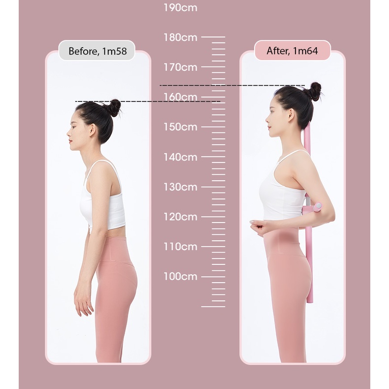 Gậy điều chỉnh tư thế/ chống gù lưng, gậy tập yoga - giá thanh lý