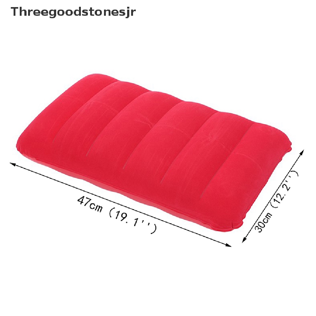 Gối Bơm Hơi Màu Trơn Tiện Dụng 47 * 30cm JR