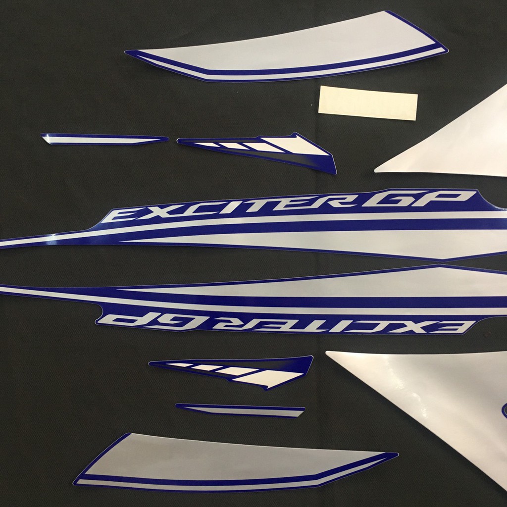 [THAY THẾ VÀ NÂNG CẤP XE] TRỌN BỘ TEM 3 LỚP DÁN DÀN ÁO XE EXCITER ĐỜI 2017 GP, TEM NHƯ ZIN THEO XE