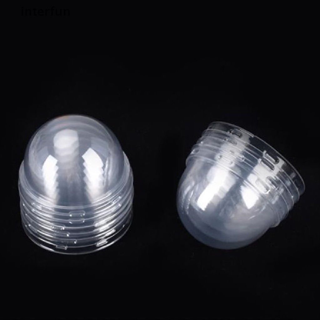 Set 100 Nắp Đậy Bánh Kem Bằng Nhựa Trong Suốt Tiện Lợi