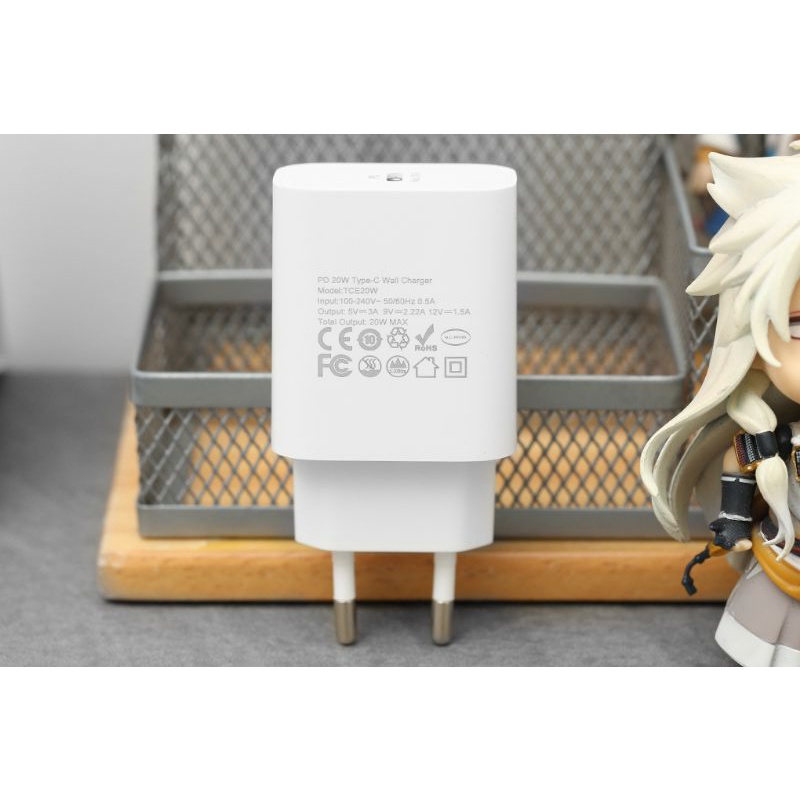 Adapter Sạc TypeC PD 20W Xmobile TCE20W Trắng