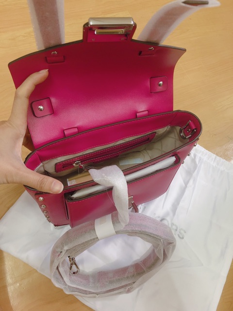 TÚI MICHAEL KORS- 100% auth (MANHATTAN MEDIUM SATCHEL BAG-Fuschia)