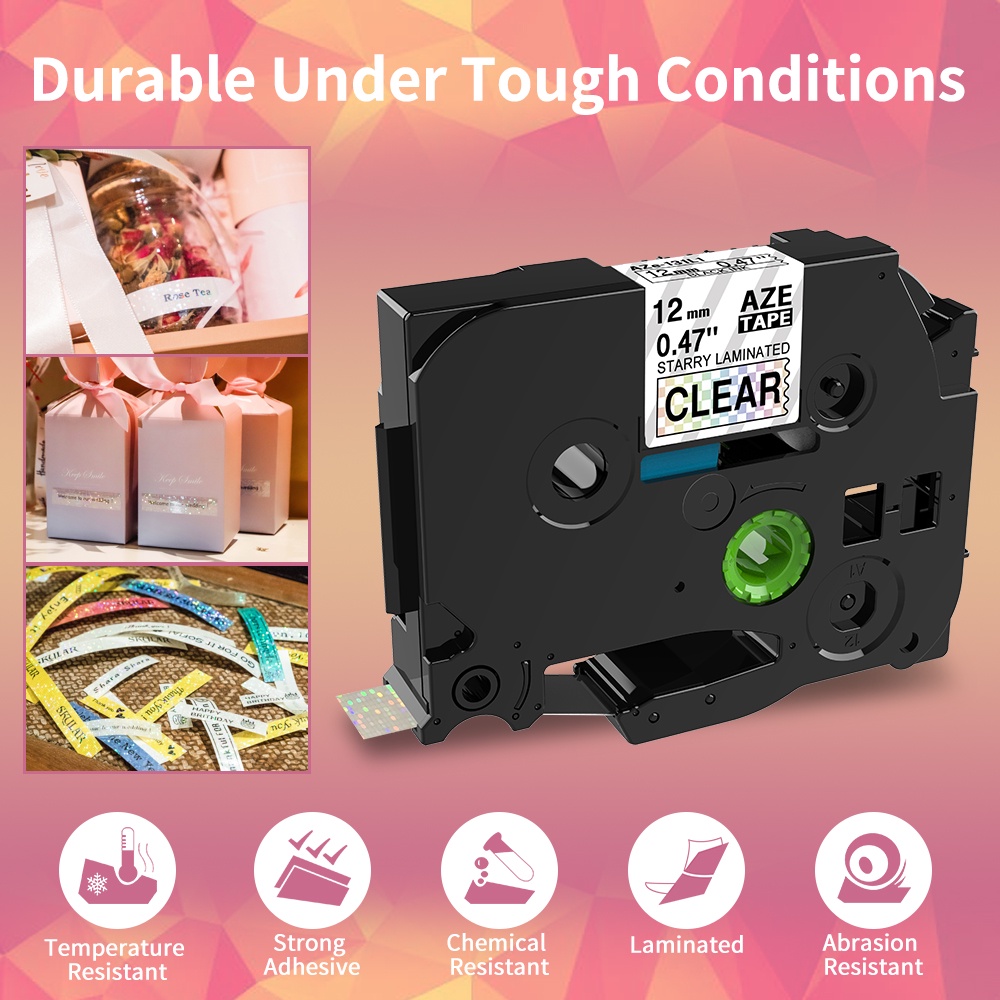 Băng Keo 6mm 9mm 12mm TZe-231 tze231 tze131 TZE631 PT-H110 PT-H107B PT-D450 PT-D600 Brother Máy In Nhãn Brother P-Touch