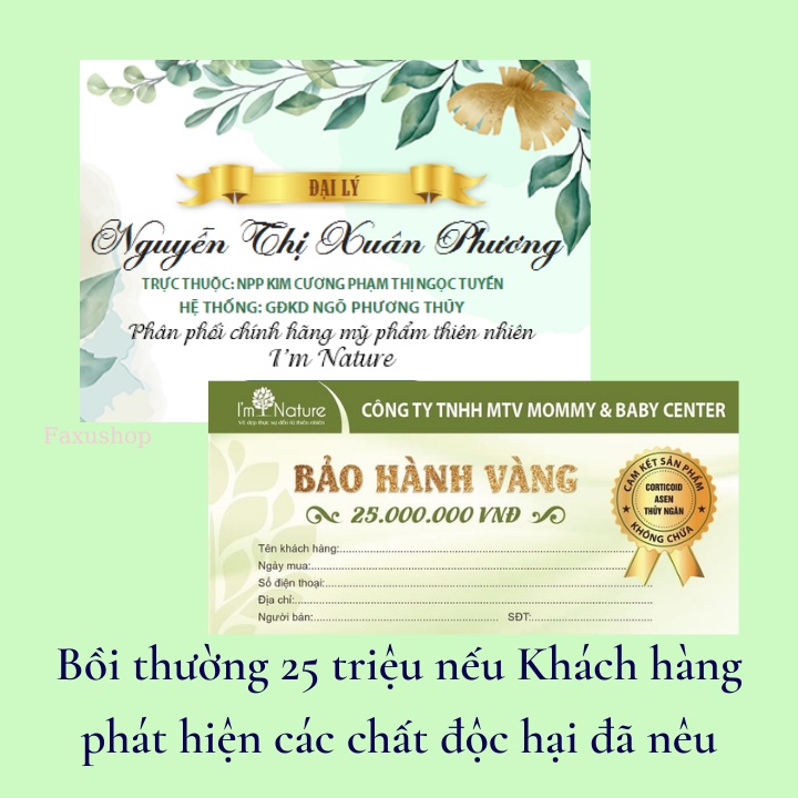 Dung dịch vệ sinh phụ nữ I'm Nature CHÍNH HÃNG Trầu không Nước rửa phụ khoa Khử mùi hôi vùng kín tự nhiên An toàn tối đa