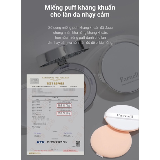 Parnell Phấn nước CicaManu Serum màu 21/23+ 1 Refill