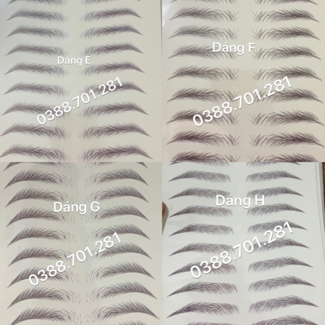 Miếng dán xăm lông mày 3D chống nước | BigBuy360 - bigbuy360.vn