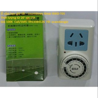 Ổ cắm hẹn giờ tắt KWD T-05