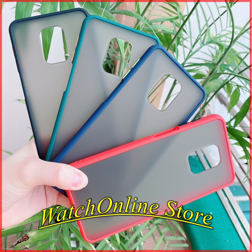 Ốp lưng Xiaomi Note 9s / note 9 pro  poco f2 pro / k30 ultra cao su non trong nhám viền màu