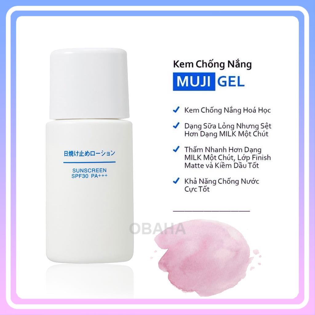 Kem chống nắng Muji chiết xuất thiên nhiên,da nhạy cảm SPF30 PA+++ 30ml Nhât, chính hãng