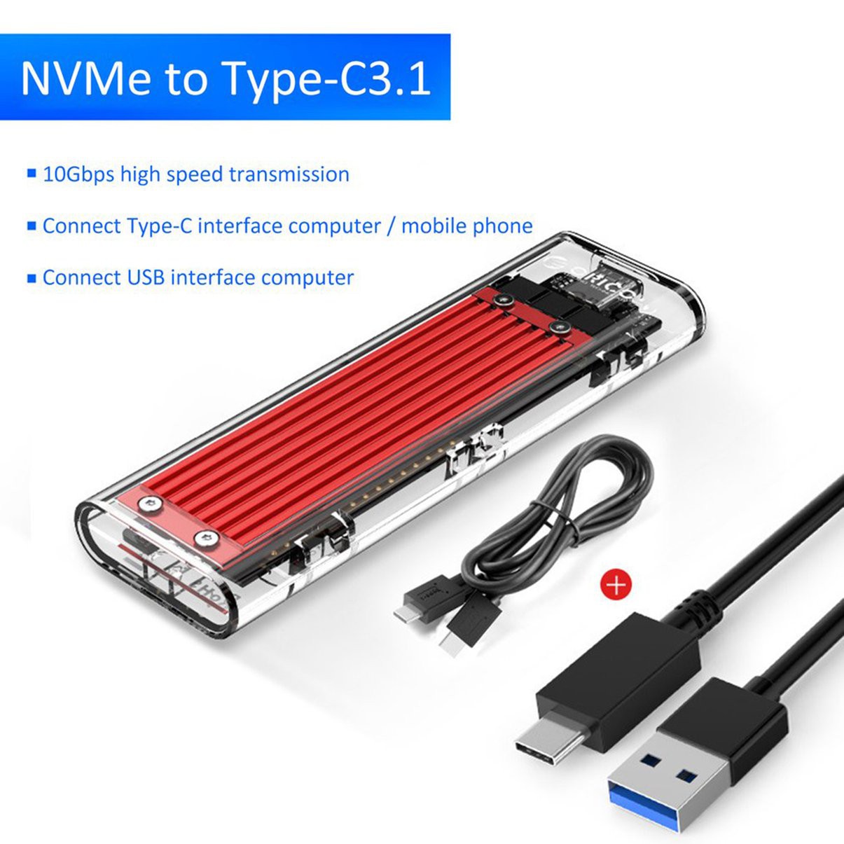 Ổ Cứng Ngoài Tcm2-C3 M.2 Nvme Cổng Type-C Usb 3.1 | BigBuy360 - bigbuy360.vn