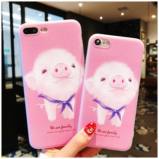 Ốp lưng in nổi Thỏ và Heo