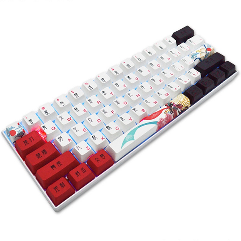 Nắp Đậy Bàn Phím Cơ OEM PBT 123Keys Nhuộm Màu In Tên Nhóm Nhạc Bts