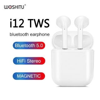 Tai Nghe Bluetooth 5.0 Không Dây Woxshitu I12 Tws Cho Iphone Xiaomi Huawei Samsung