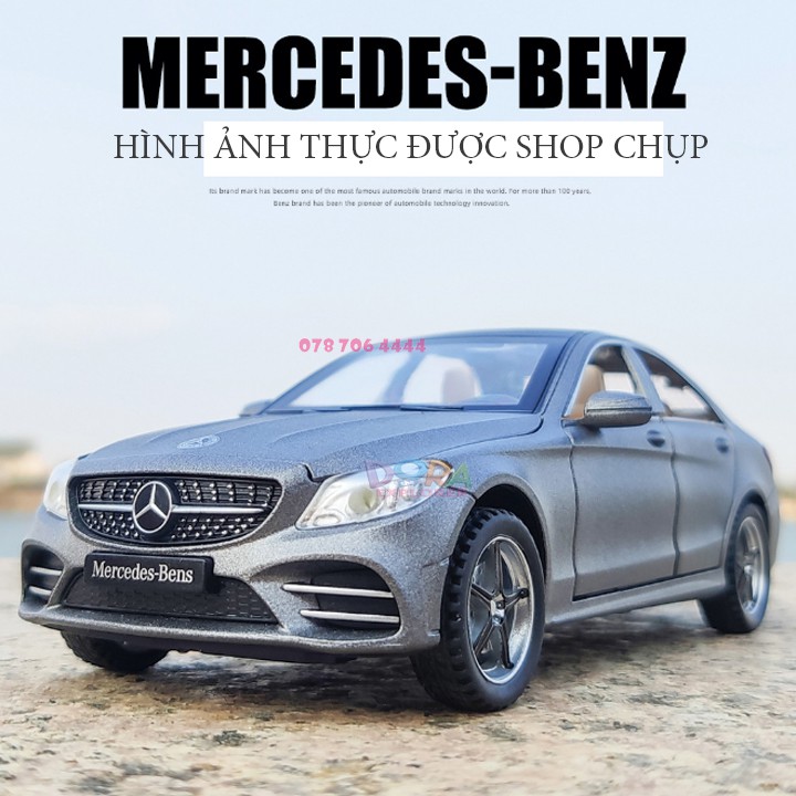 Xe mô hình Mercedes-Benz C260L 1:32 khung xe hợp kim có đèn và âm thanh