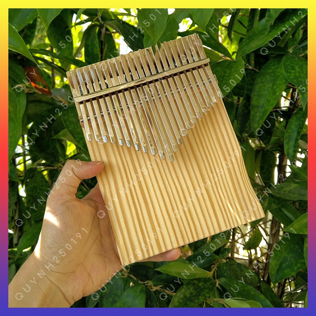Đàn Kalimba 21 phím American Pine gỗ nguyên khối giá tốt - kèm phụ kiện âm vang hay không tịt nốt
