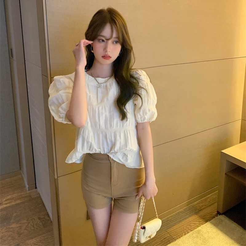 Áo Sơ Mi Ngắn Tay Dáng Rộng Thời Trang Mùa Hè Ngọt Ngào Dành Cho Nữ