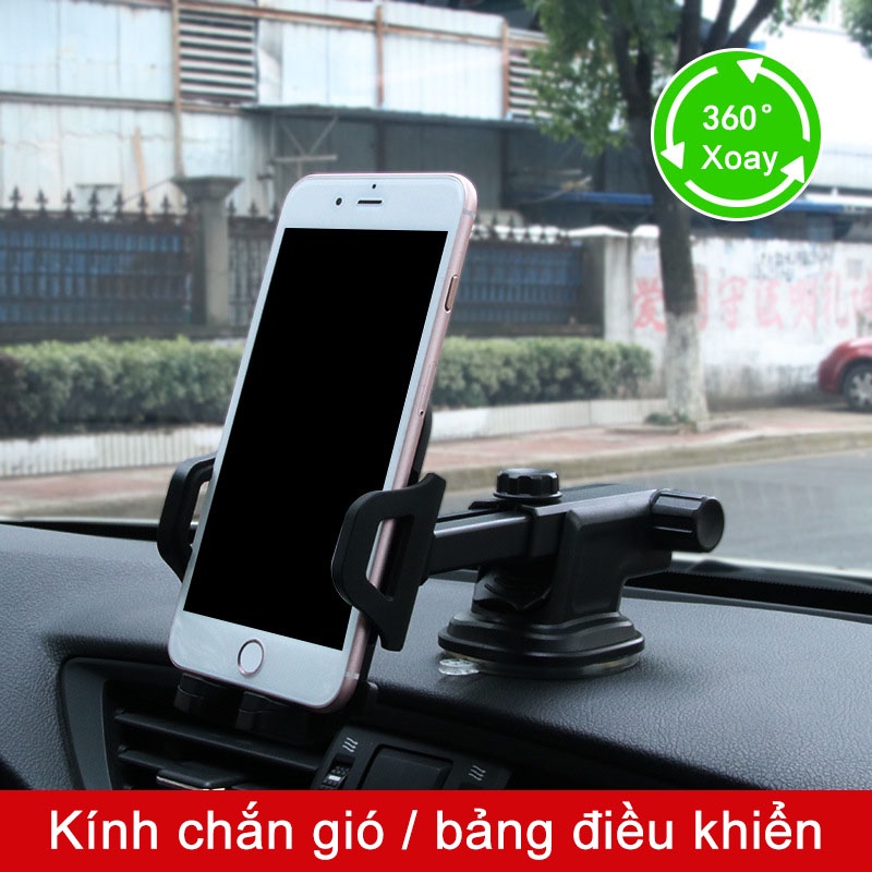 3 trong 1 Giá đỡ điện thoại trên ô tô gắn taplo và cửa gió điều hòa, kẹp điện thoại ô tô cực kì chắc chắn-SK-QC-ZJ002-1