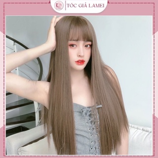 Tóc giả nữ cao cấp ❤️TẶNG LƯỚI❤️ tóc giả cả đầu thẳng dài phong cách trẻ trung