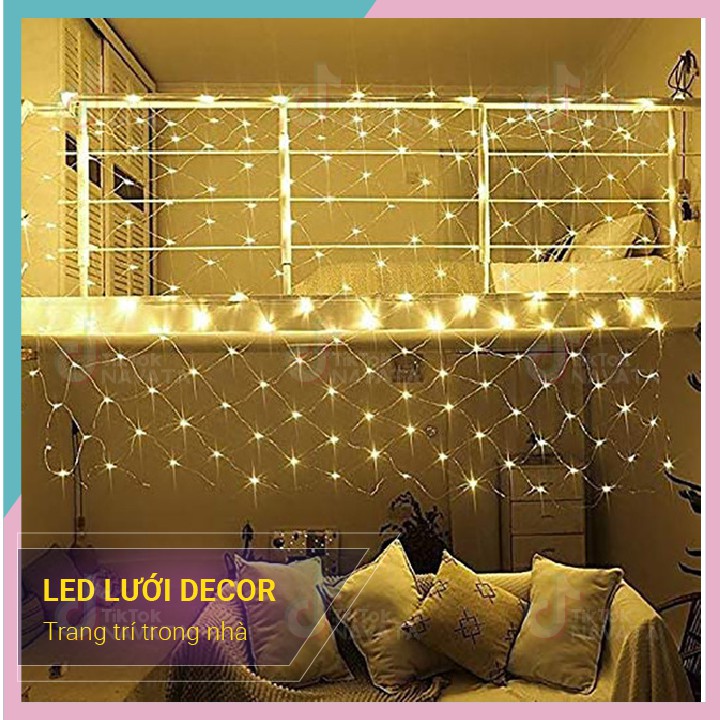 Đèn Led Lưới Cá, đèn trang trí decor phòng ngủ, tiệc tùng, lễ tết, tiktok (Chống Nước)