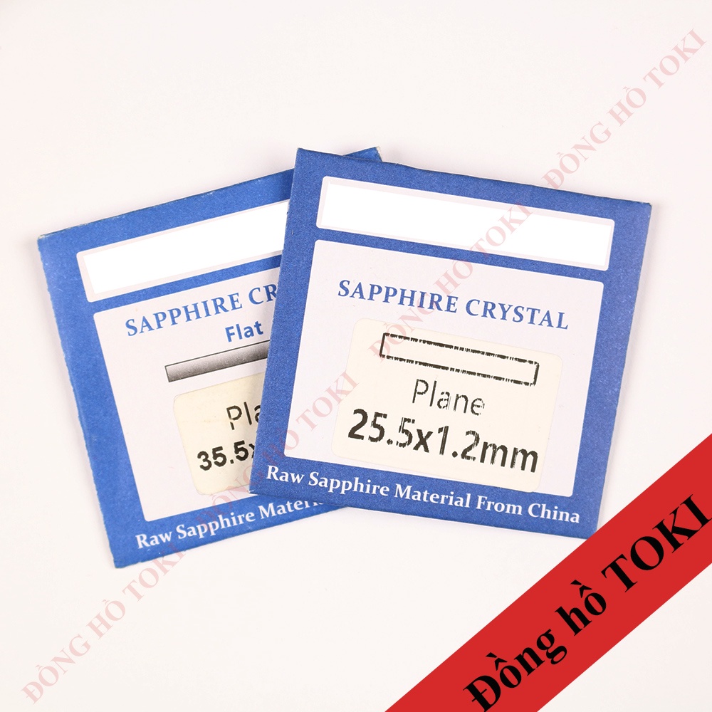 Kính Sapphire nguyên khối cho đồng hồ các cỡ độ dày 1.2mm