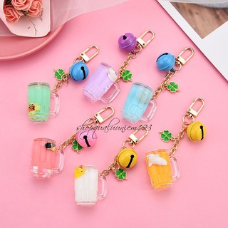 Móc Khóa Ly Bia Có Nước Thú Cưng Siêu Xinh