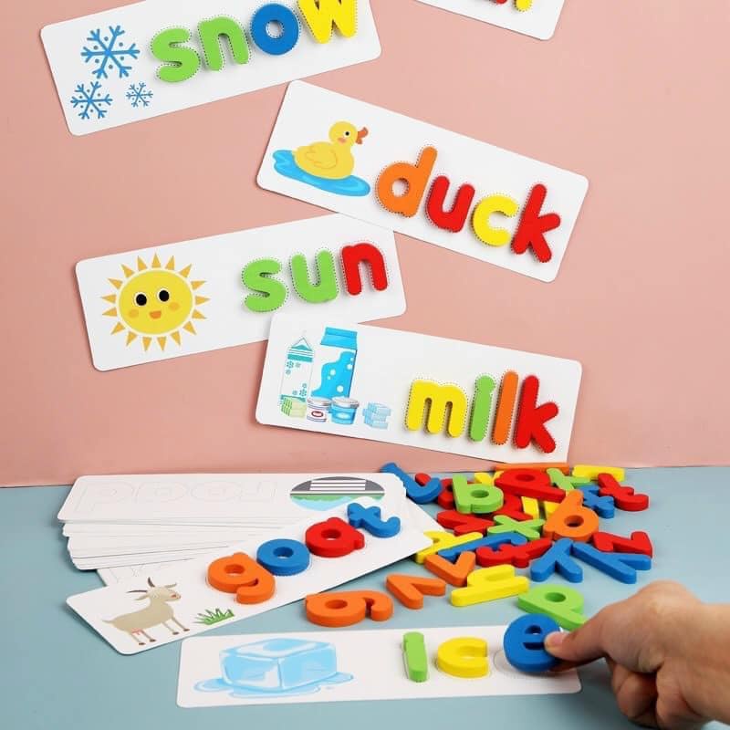 Spelling Game - Đồ Chơi Ghép Chữ Đánh Vần - Bộ Ghép Vần Tiếng Anh Cho Bé