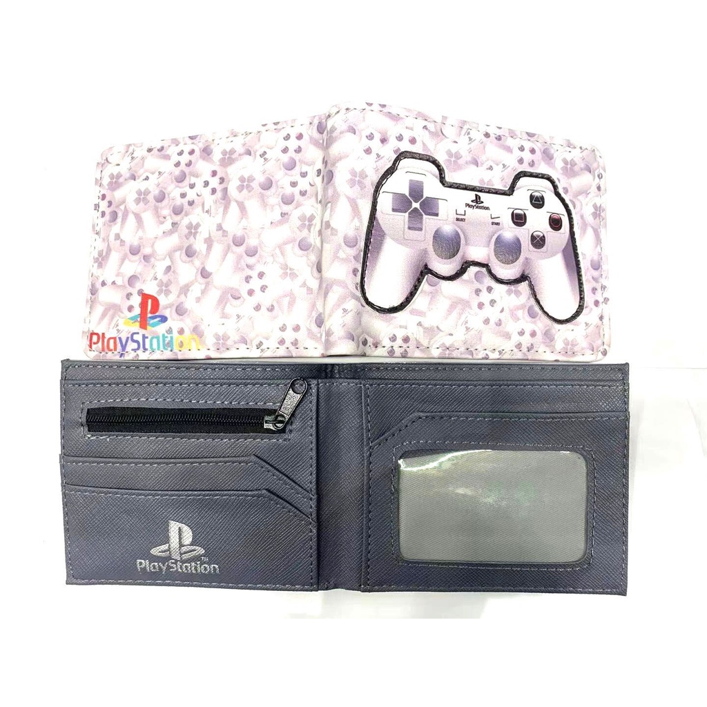 Ví Da PU Dáng Ngắn In Hình Máy Chơi Game Nintendo Cho Học Sinh