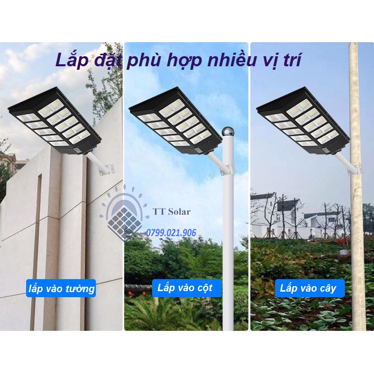 Đèn Năng Lượng Mặt Trời, Đèn Led Năng Lượng Mặt Trời sân vườn liền thể kép 1000w,700W,400W,300W,Cảm Biến Chuyển Động