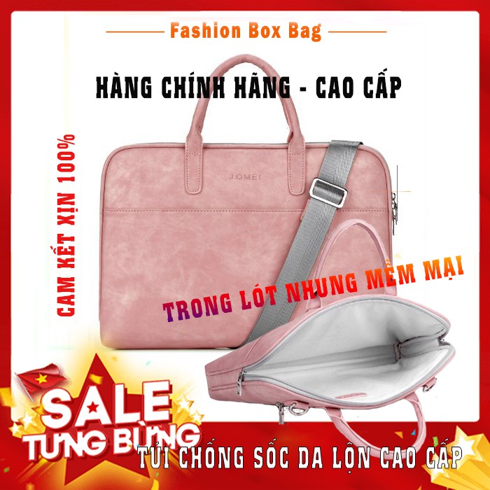 Túi Chống Sốc Laptop Da PU Có Quai Đeo Chéo Phong Cách Cá Tính