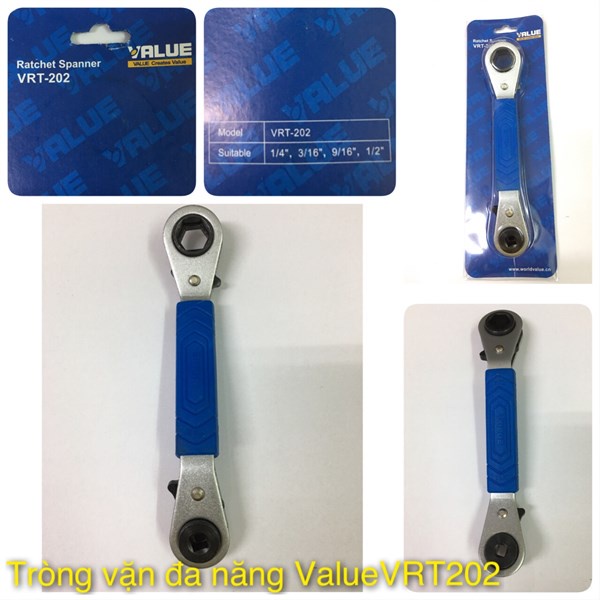 Tròng vặn - Chìa vặn có bánh cóc Value VRT-201/ VRT202