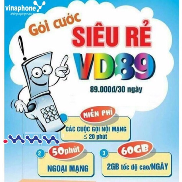 Combo 50 sim vinaphone
