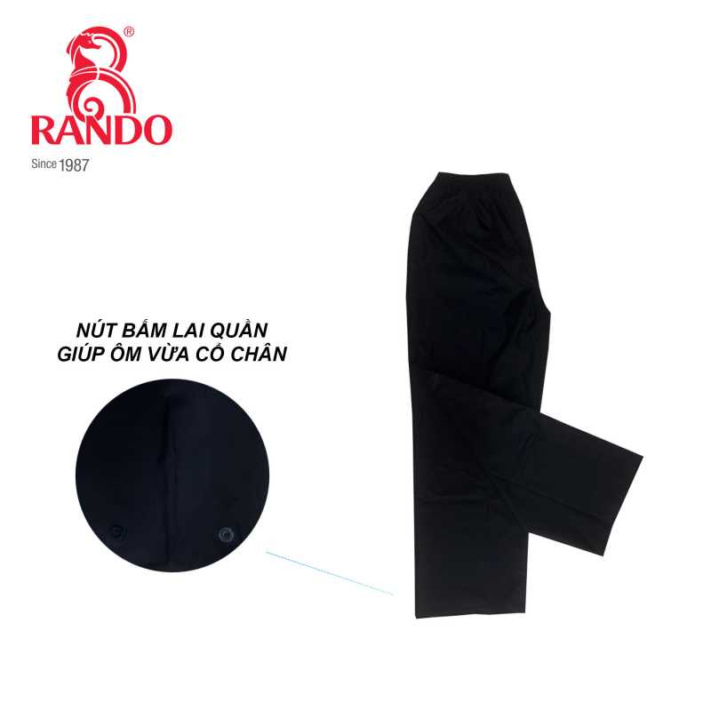 Quần Đi Mưa RANDO ASNS-40 Chât Liệu Không Co Dãn, Không Thấm Nước, Nhiều Size
