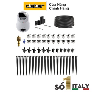 Bộ tưới tự động [Made In Italy] sạc pin bằng năng lượng mặt trời Claber 8063, 20 đầu tưới nhỏ giọt