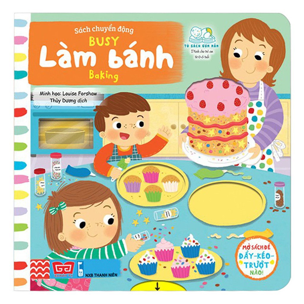 SÁCH - Sách Chuyển Động - Busy - Baking - Làm Bánh Gigabook