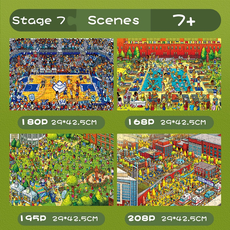 Bộ Đồ Chơi Xếp Hình 7 Mảnh Phát Triển Trí Thông Minh Cho Bé 1-6 Tuổi