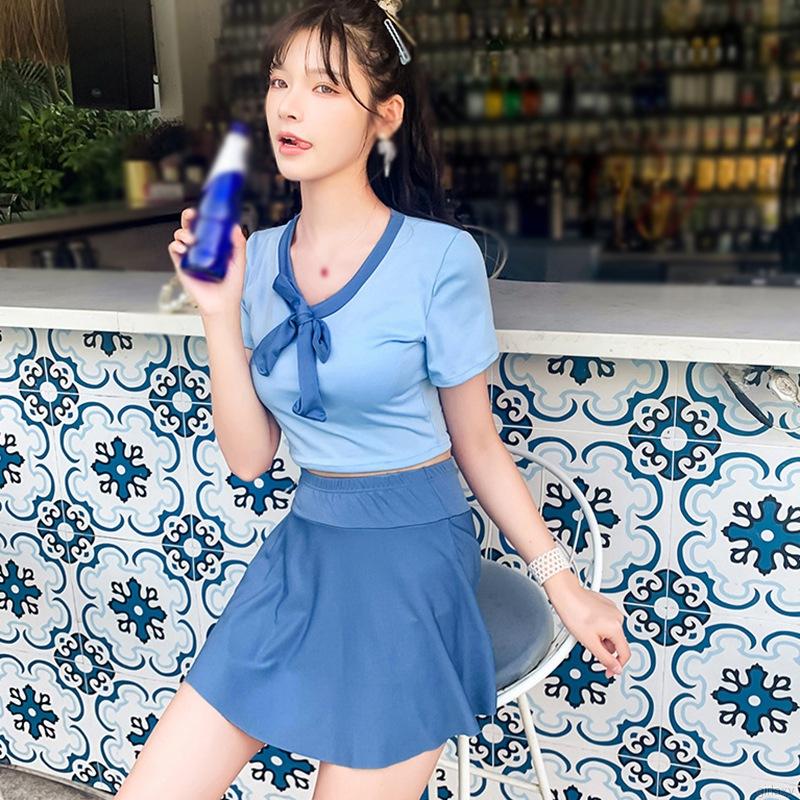 Set Đồ Tắm Trơn Màu Phong Cách Hàn Quốc Xinh Xắn Dành Cho Nữ | BigBuy360 - bigbuy360.vn