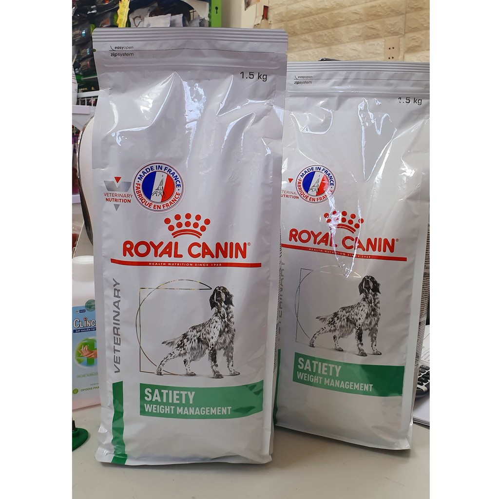 Thức ăn hạt giảm cân, giảm béo phì cho chó Royal canin Obestity gói 1,5kg