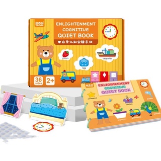 Đồ chơi Montessori bóc dán thông minh cho bé, học liệu busy book bóc dán thông minh 17 chủ đề đa dạng