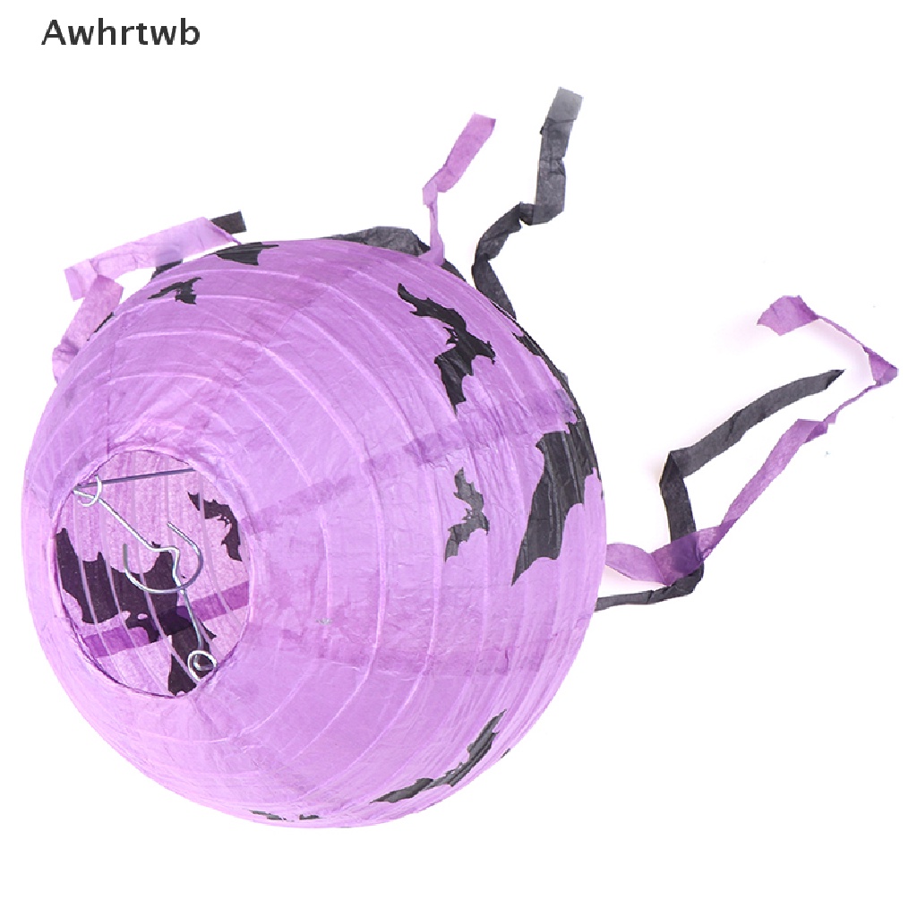 Lồng Đèn Giấy Họa Tiết Đầu Lâu Nhện Dơi Trang Trí Halloween