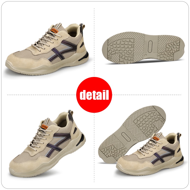 Đôi giày bảo hộ lao động GUYISA mũi thép chống đâm thủng thoải mái thoáng khí tiện lợi