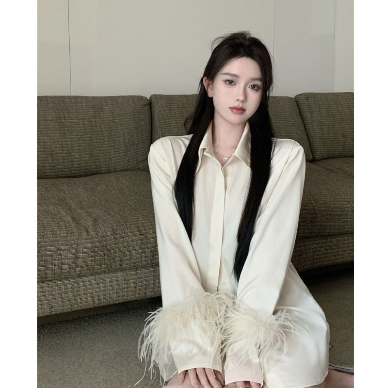 Order 2-3 tuần áo sơmi tay lông