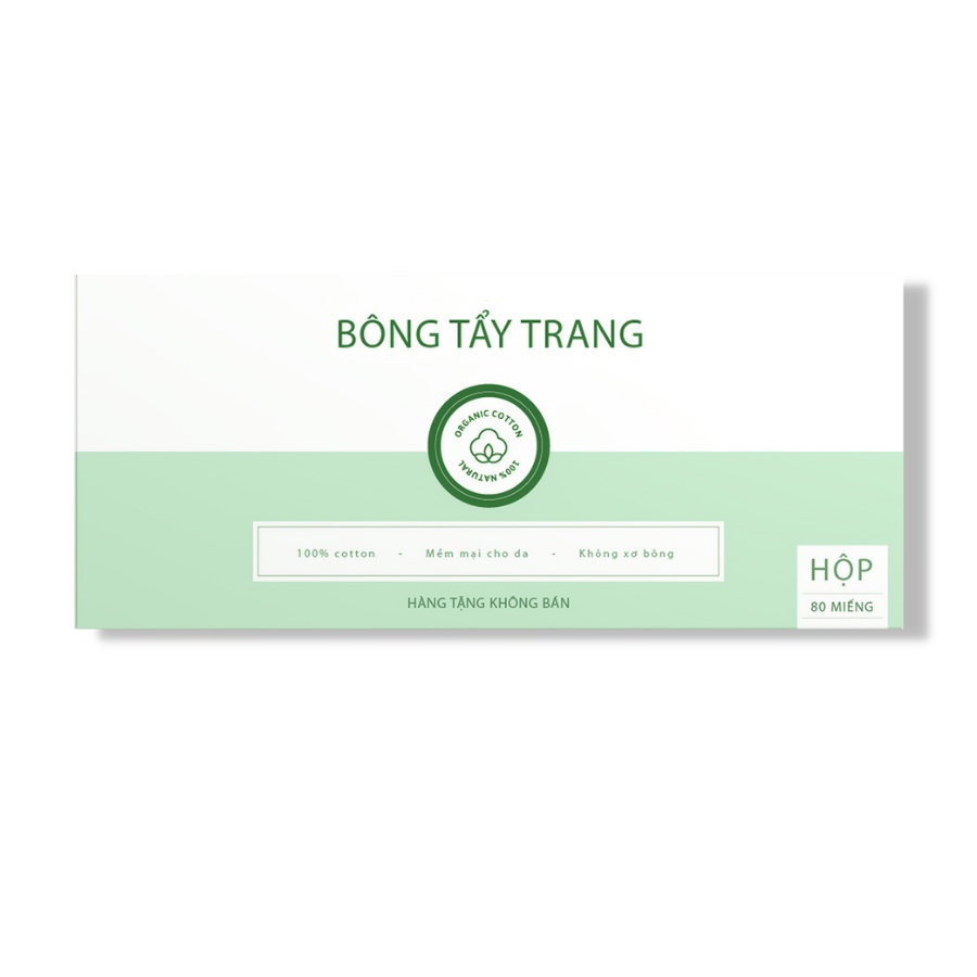 [Hàng tặng không bán] Bông tẩy trang cotton IMAGE Skincare x Mai Hân - 80 miếng/hộp