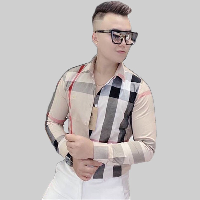 Áo sơ mi lụa dài tay nam LB025, vải dày, mát , đường may sắc sảo, áo sơ mi cao cấp LB1990 store | BigBuy360 - bigbuy360.vn